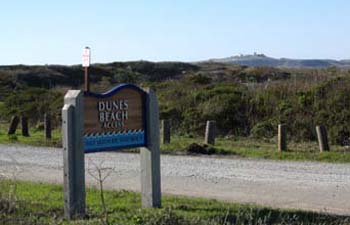 Dunes Beach California State Beach Sign
