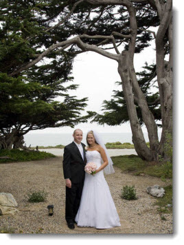 Half Moon Bay Wedding Couple