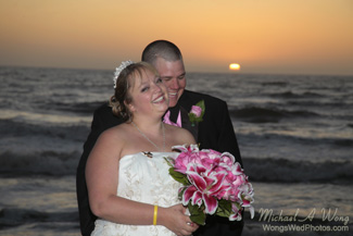 California Beach Wedding Couple
