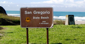 San Gregorio California State Beach Entrance